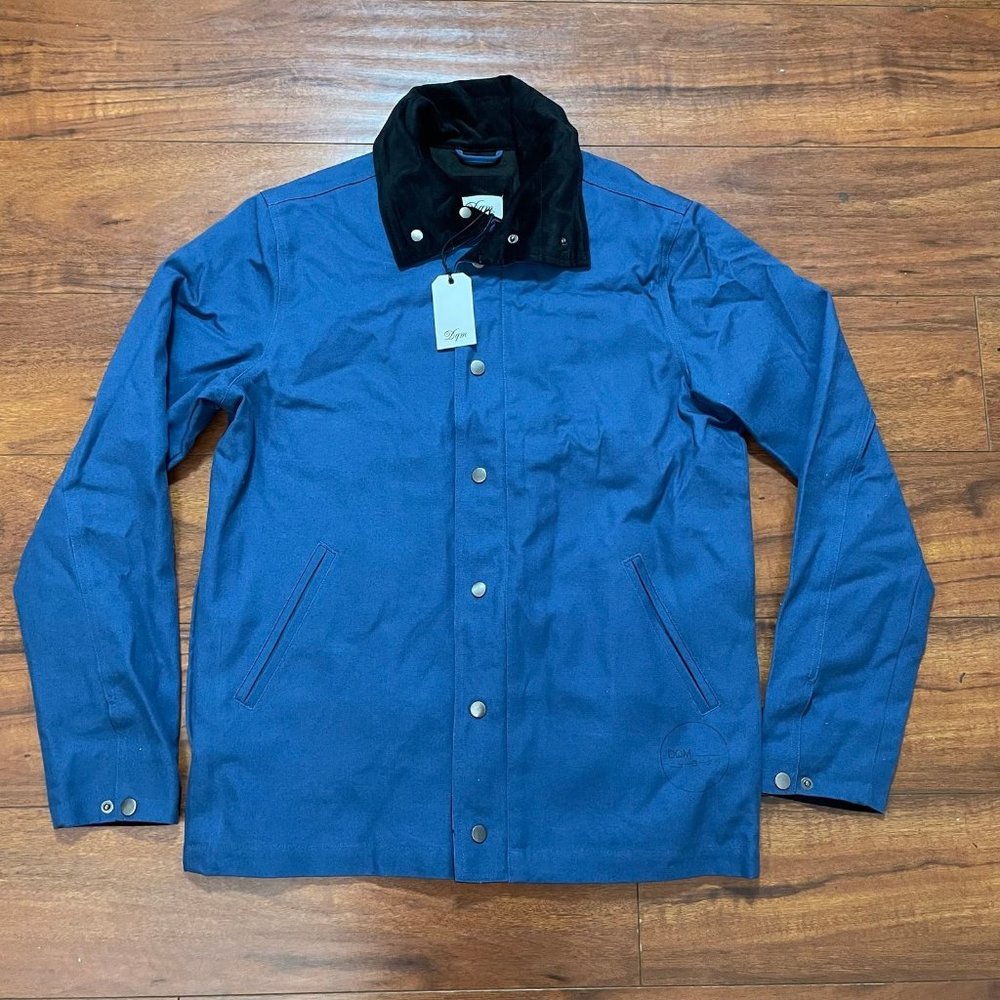 NWT DQM BLUE CANVAS DUCK JACKET SZ MEDIUM M
